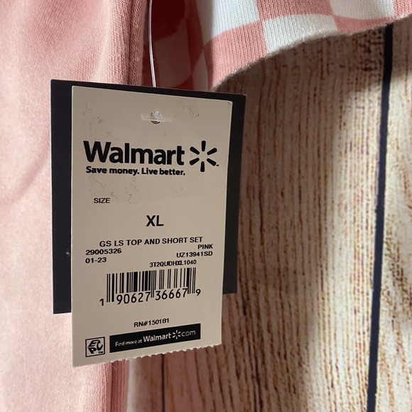 Grayson Social 2 Pc Pink Sweatshirt & Sweatshorts PJs Set Pajamas Size XL NWT - Picture 5 of 6